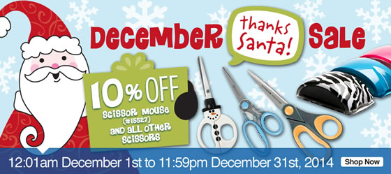 Santa Says Save on Scissors! 
